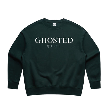 Woman's Heavy Crew Top - Ghosted Again (White Logo)