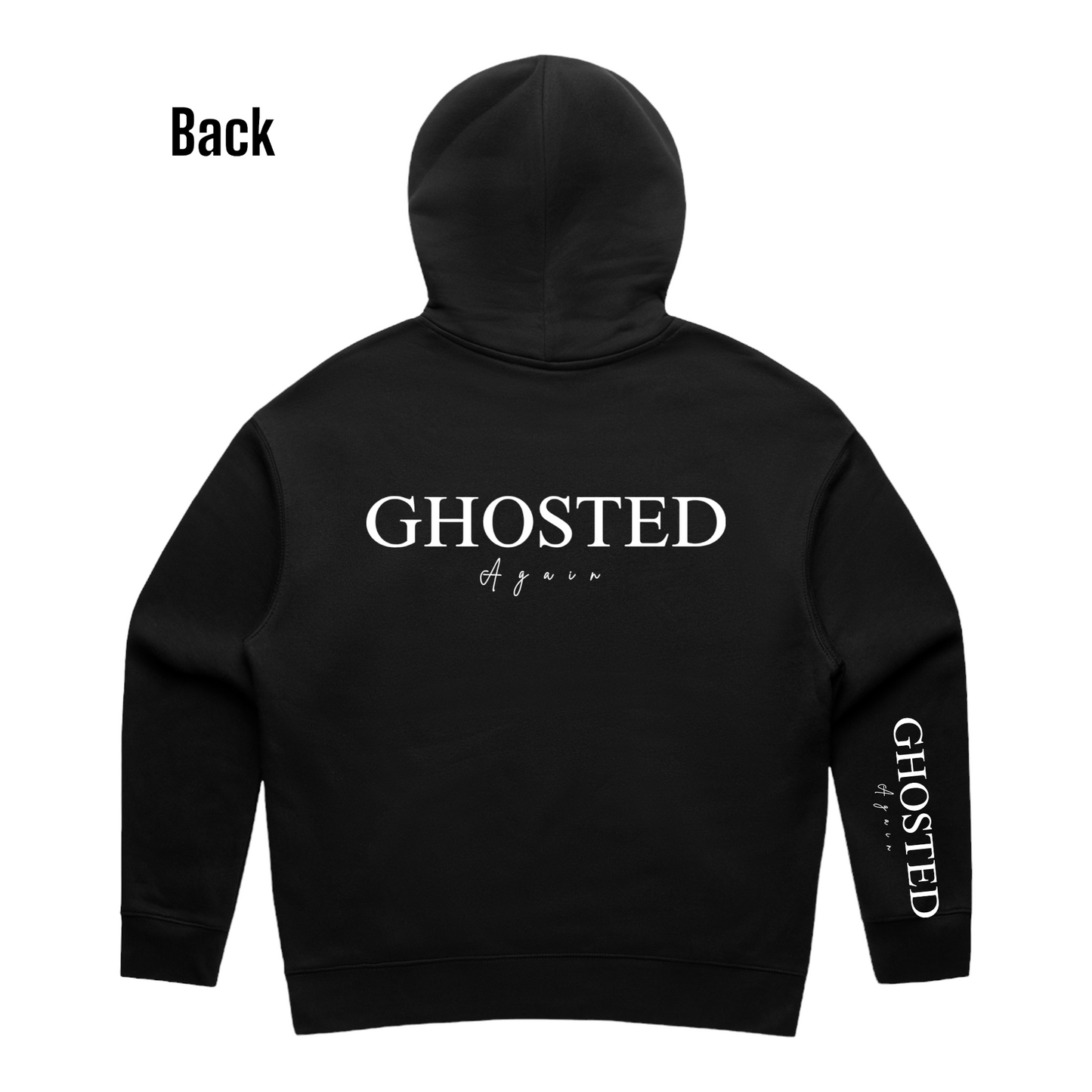 Women's Slim Fit Hoodies - Ghosted again (White Logo)