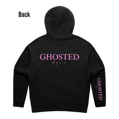 Women's Slim Fit Hoodies - Ghosted again (Pink Logo)