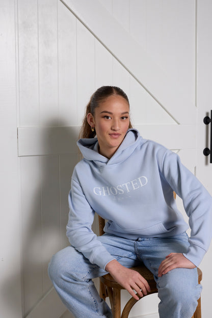 Women's Slim Fit Hoodies - Ghosted again (Pink Logo)