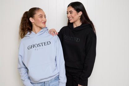 Women's Slim Fit Hoodies - Ghosted again (Pink Logo)