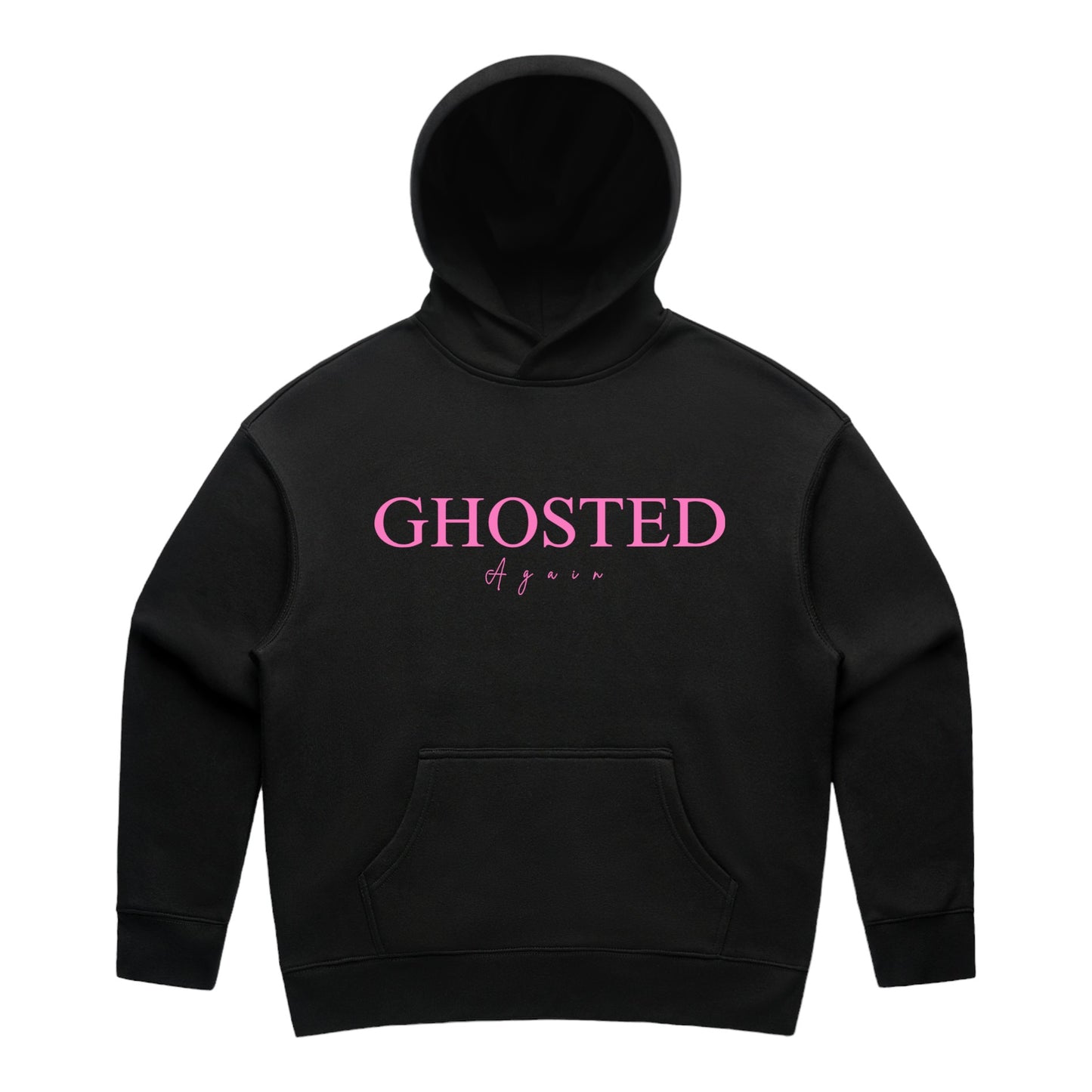 Women's Slim Fit Hoodies - Ghosted again (Pink Logo)