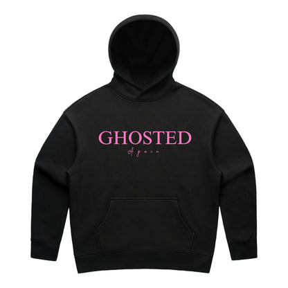 Women's Slim Fit Hoodies - Ghosted again (Pink Logo)