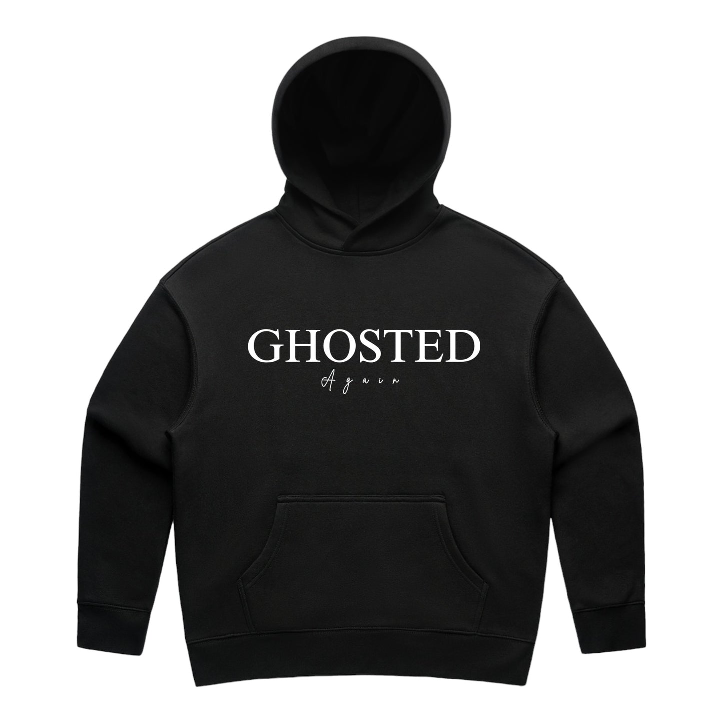 Women's Slim Fit Hoodies - Ghosted again (White Logo)