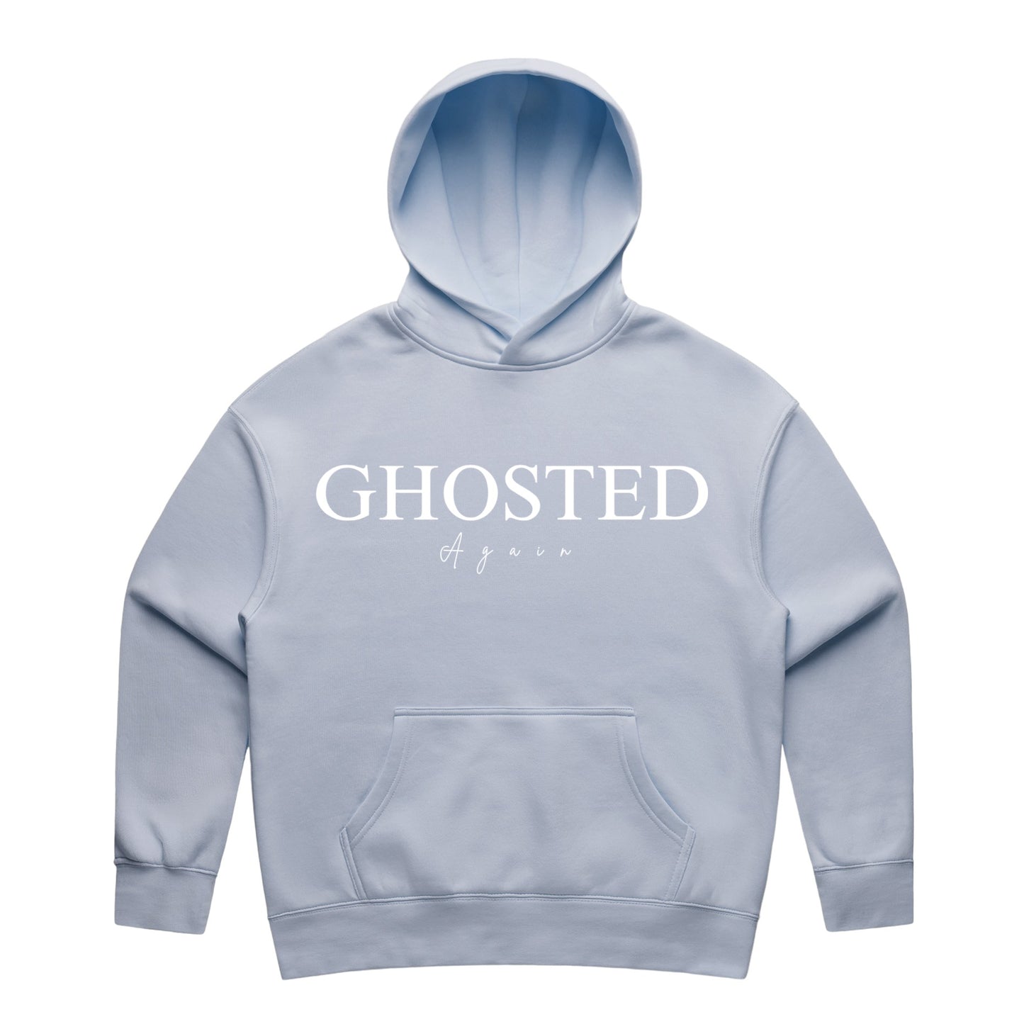 Women's Slim Fit Hoodies - Ghosted again (White Logo)