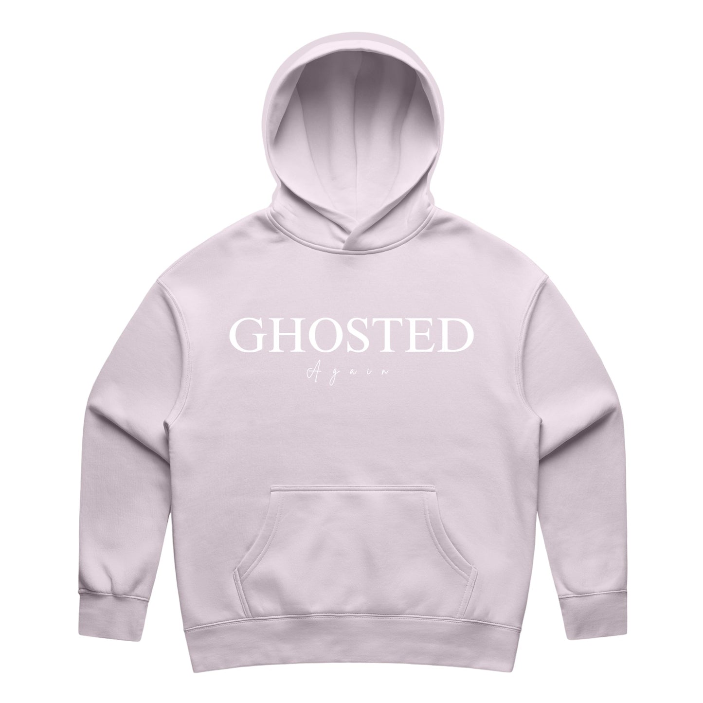 Women's Slim Fit Hoodies - Ghosted again (White Logo)