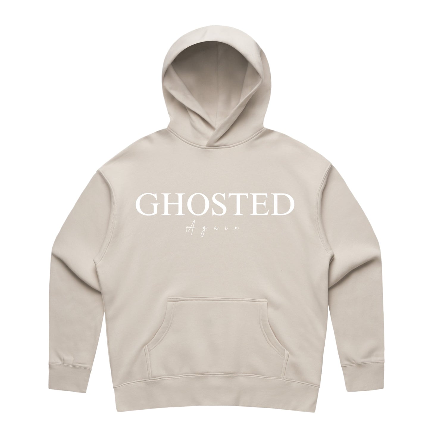 Women's Slim Fit Hoodies - Ghosted again (White Logo)